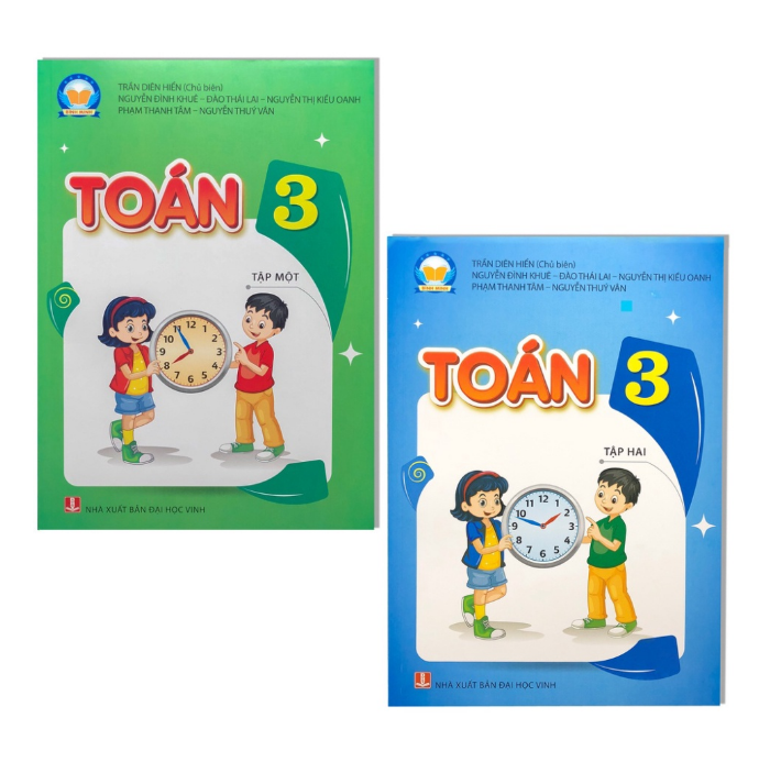 Sách Combo 2 cuốn - SGK Toán 3 Bình Minh - Tập 1 + Tập 2