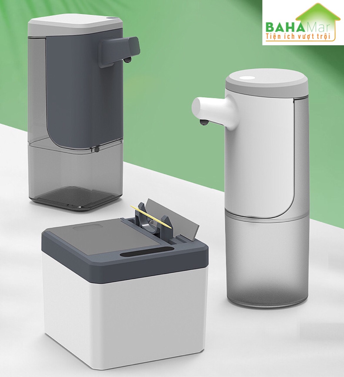HỘP TĂM CẢM BIẾN THÔNG MINH TỰ ĐỘNG NHẢ TĂM BAHAMAR cảm ứng hồng ngoại sẽ tự mở khi có chuyển động để tăm có thể kéo ra trong vòng 1.5 giây