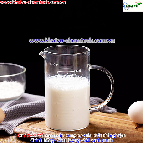 Cốc Thủy Tinh Có Vạch Chia Định Lượng 350ml, 500ml, 1000ml