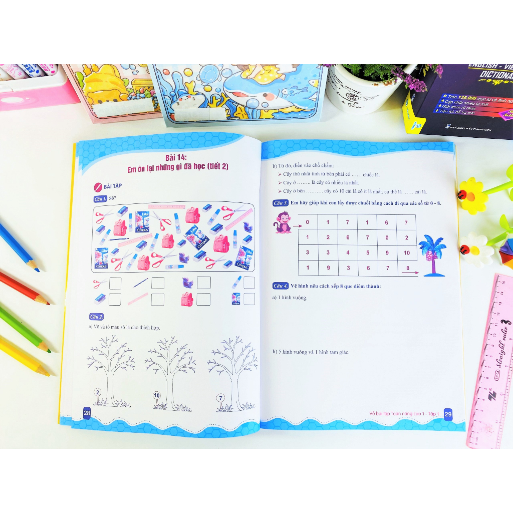 Sách - Combo Vở Bài Tâp Toán Nâng Cao 1  - Theo chương trình GDPT mới