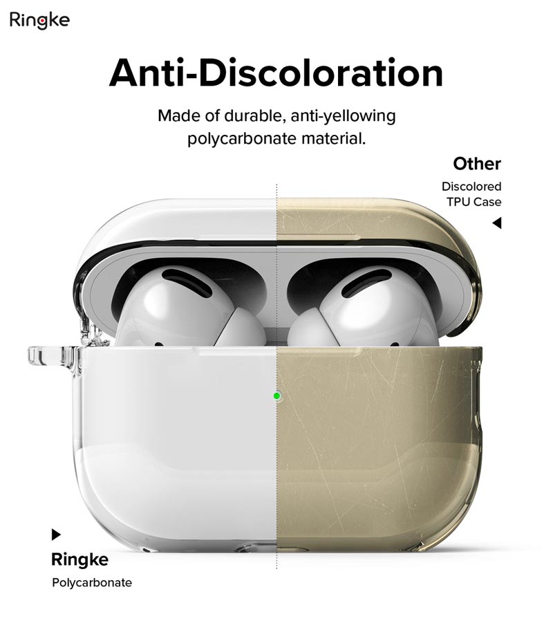 Vỏ Ốp dành cho Airpods Pro 2 RINGKE Hinge Clear - Hàng Chính Hãng