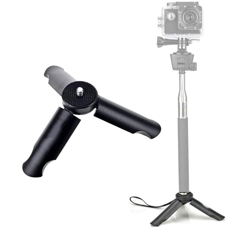 Chân Máy Mini Cho Điện Thoại Thông Minh Giá Đỡ Điện Thoại Tripod Monopod Cho Gopro DJI OSMO SJCAM Di Động Chân Máy Có Thể Gập Lại