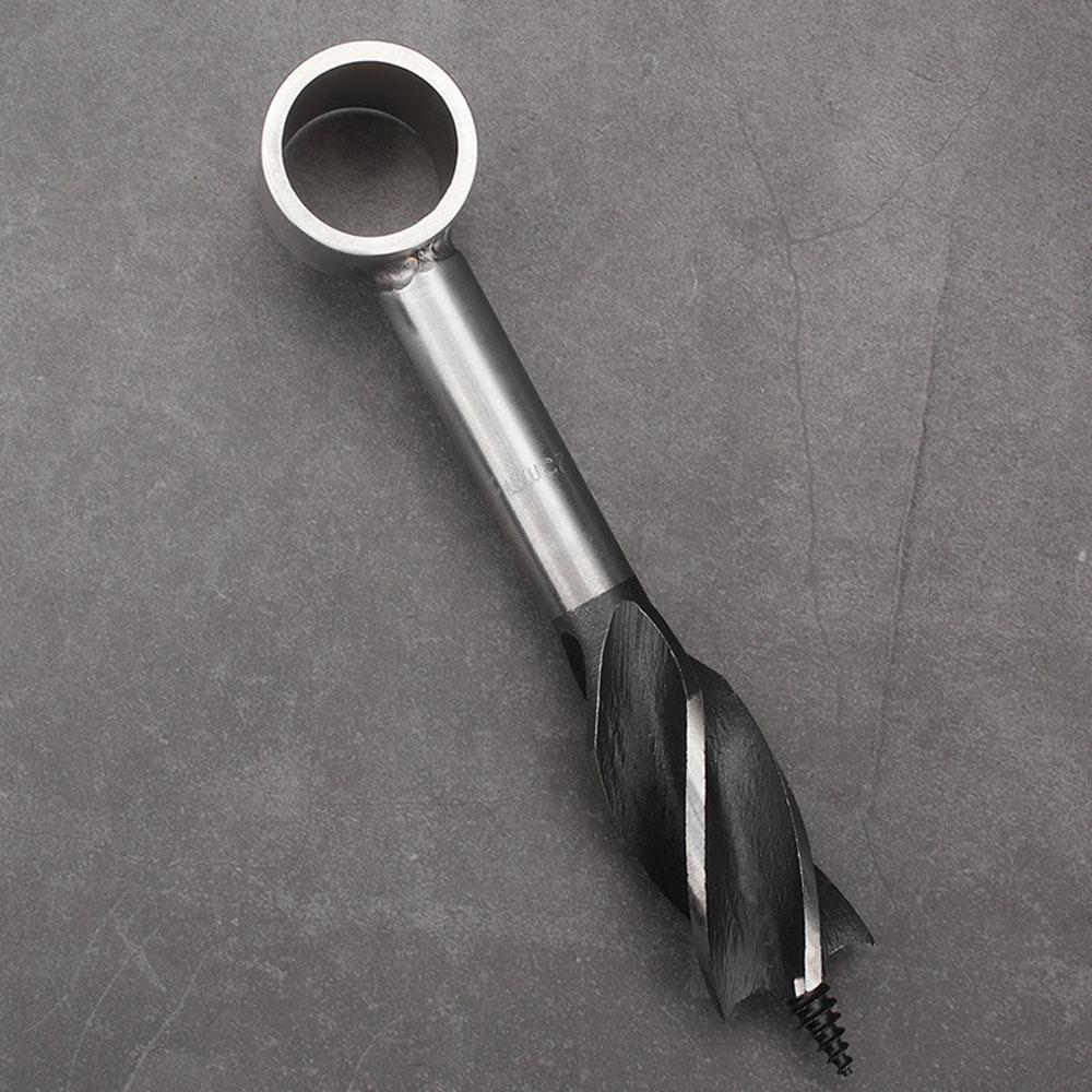 Outdoor Survival Tool Scotch Eye Wood Auger Drill Bit Stainlss Steel Manual Auger Hole Maker for Camping Bushcrafting