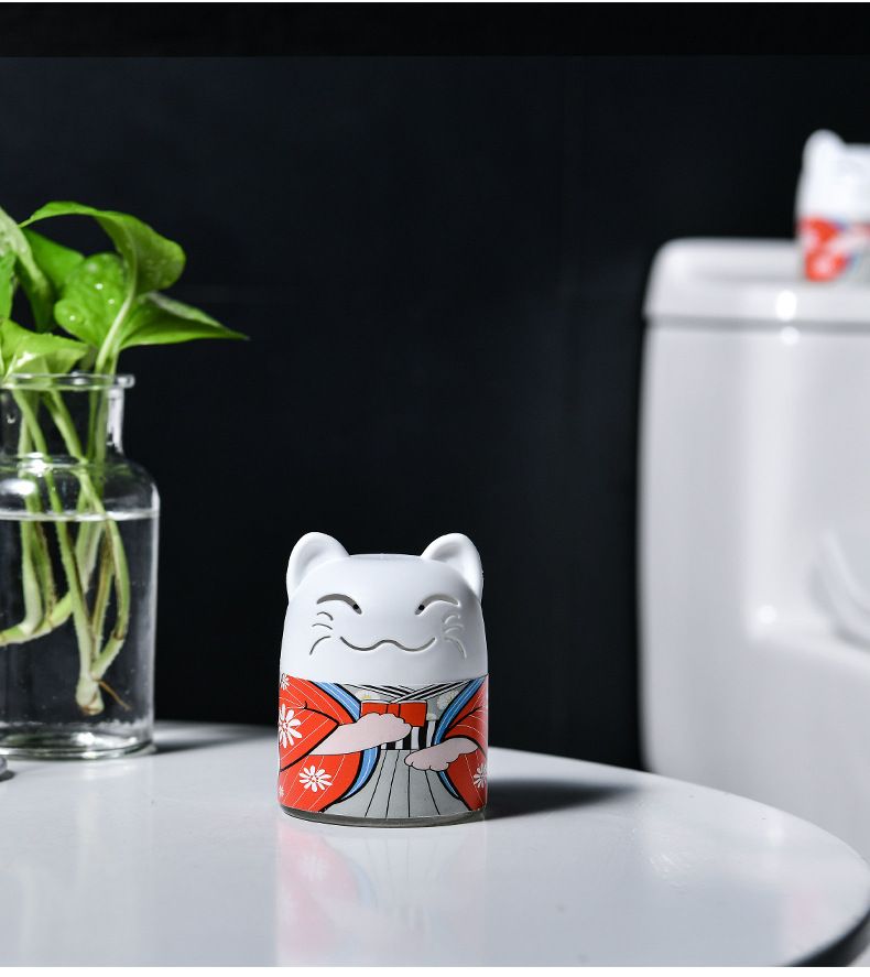 MÈO THẢ BỒN CẦU NHẬT BẢN. Model: MANEKI01. Công nghệ diệt khuẩn, khử mùi Nano tới từ Nhật Bản. Thời gian sử dụng 3 tháng