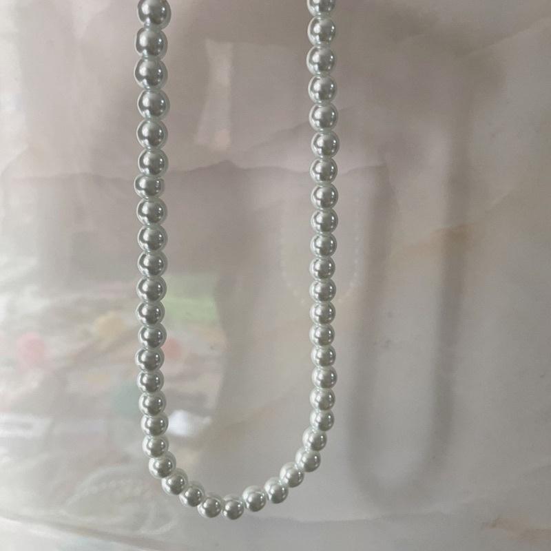 N389 vòng cổ hạt Trai, dây chuyền hạt bẹt choker 40cm hạt nhiều kích cỡ nhiều kiểu dáng sang trọng cho nữ