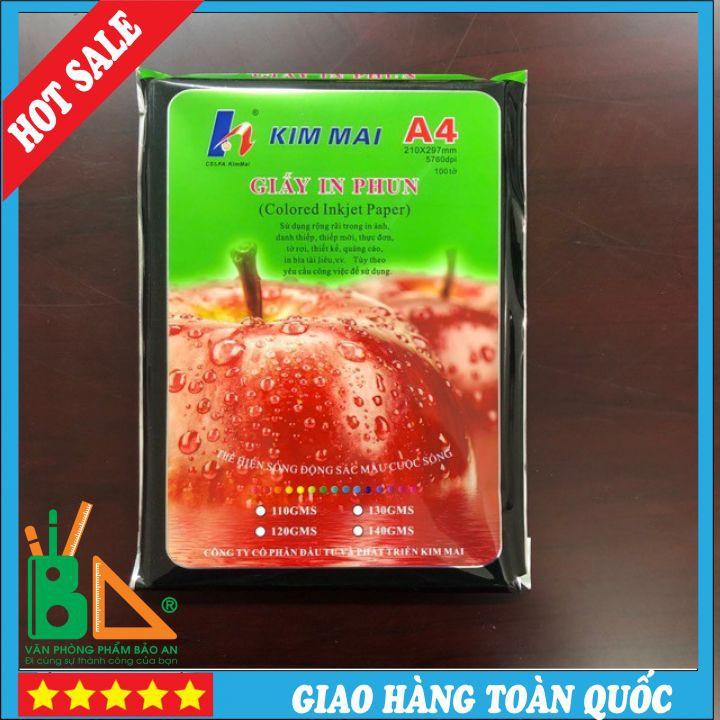 SALE!!! Giấy In Phun Kim Mai 1 Mặt A4 Đl135g (Tập 50 Tờ)