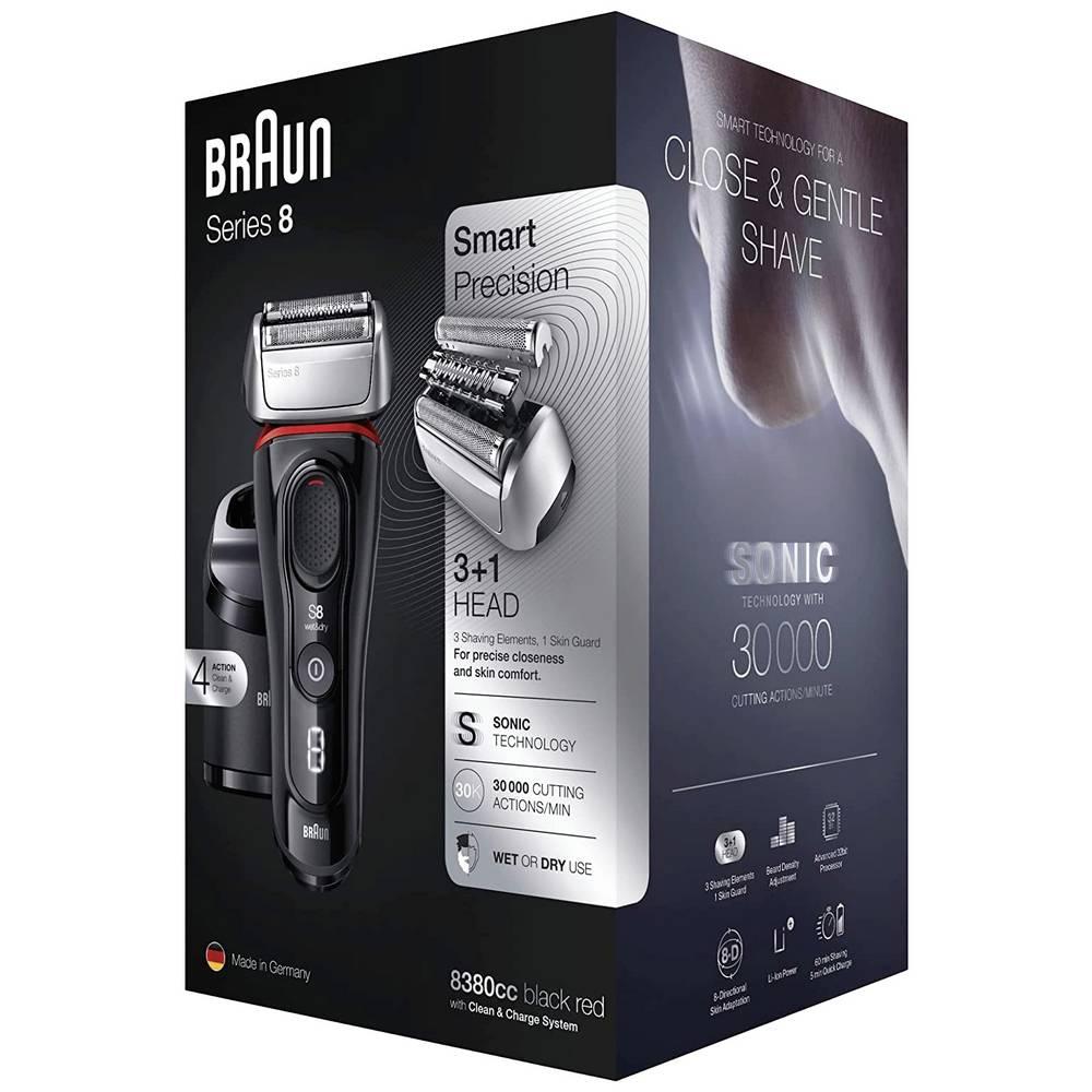 Máy Cạo Râu Braun series8 8380cc, Máy Cạo Râu Khô Và Ướt, Máy Tăng Đơ, Máy Tông Đơ, Braun Shaver, Nhập Đức, Hàng Chính Hãng