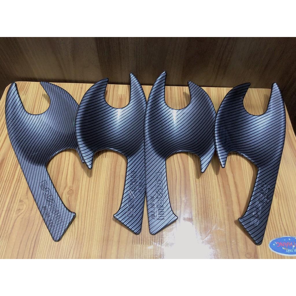 Ốp tay nắm, hõm cửa Mazda 3 2020-2021 vân cacbon - hàng cao cấp