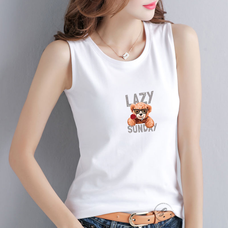 Áo Thun Sát Nách Nữ Cao Cấp Lazy Sunday Thun Cotton 100% Vải Dày Co Giãn 4 Chiều Mềm Mịn Mặc Mát  SN133-Sally Boutique