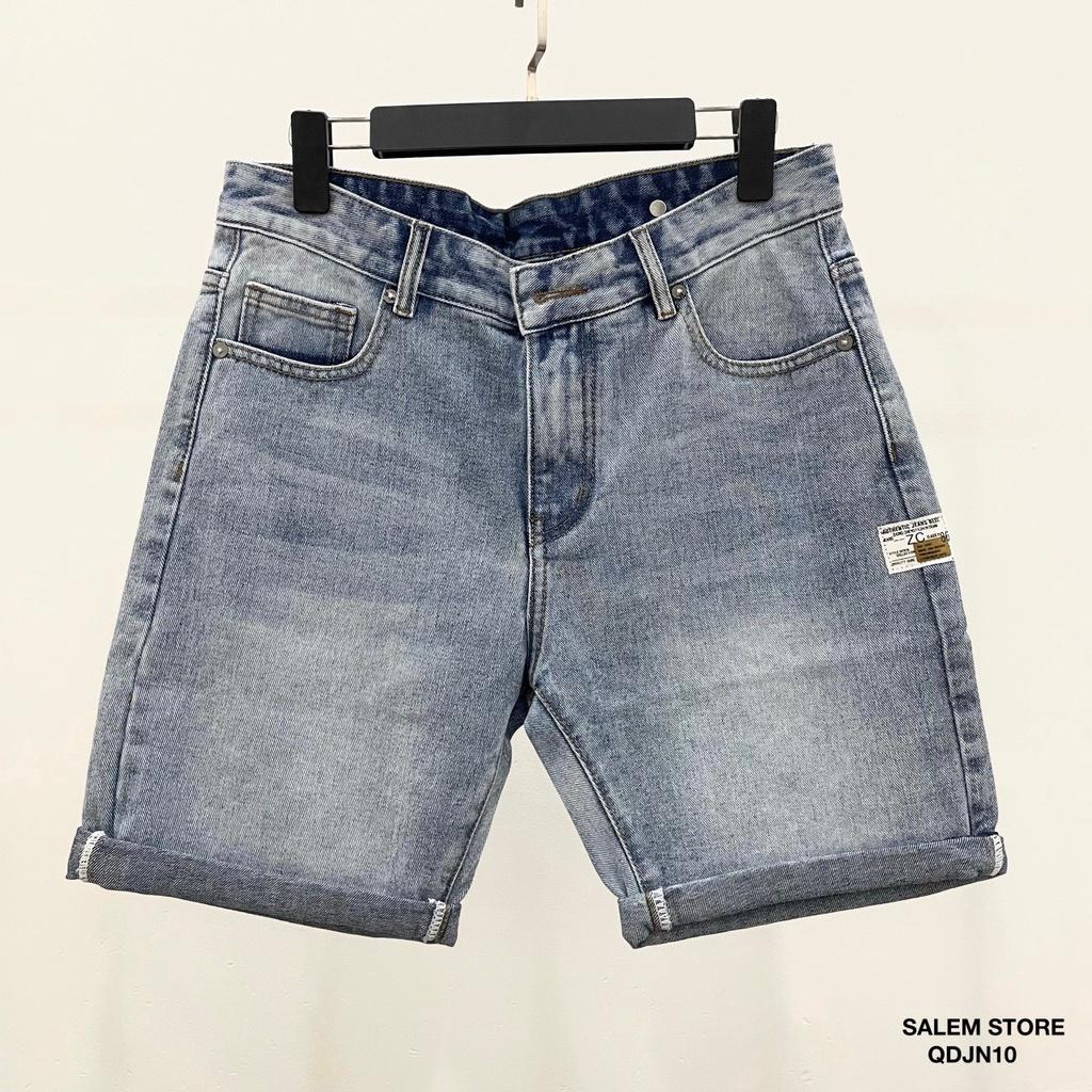 Quần Short Jeans Nam , Quần Đùi Nam Chất Jeans Màu Xanh Đá - Màu Đen - Peaceout Studios