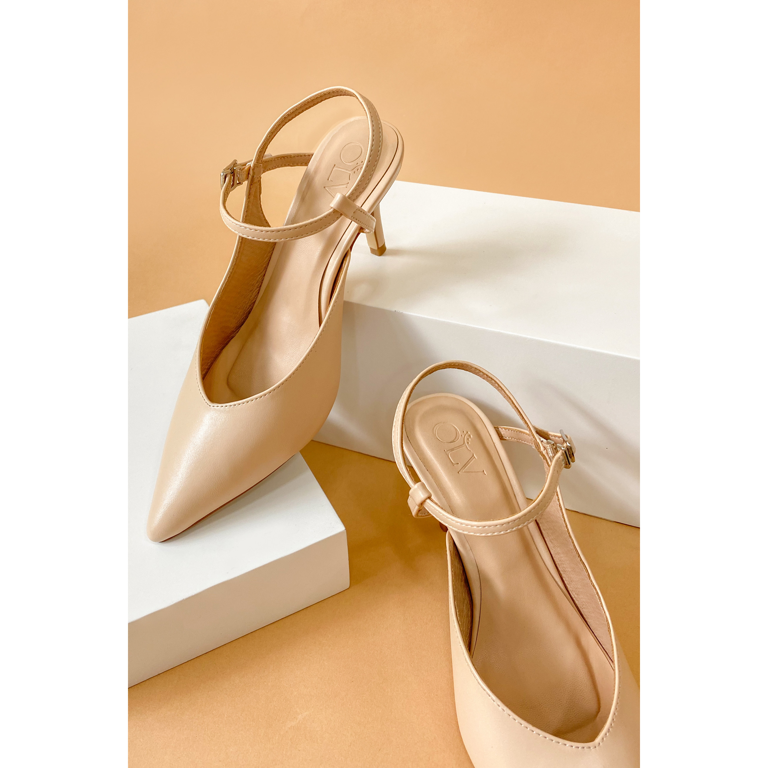 Giày Nudy Slingback Pumps