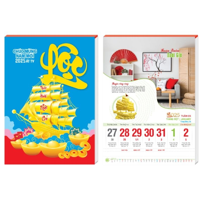 Lịch 2025 - Lịch 52 tuần - Phong thủy đời sống