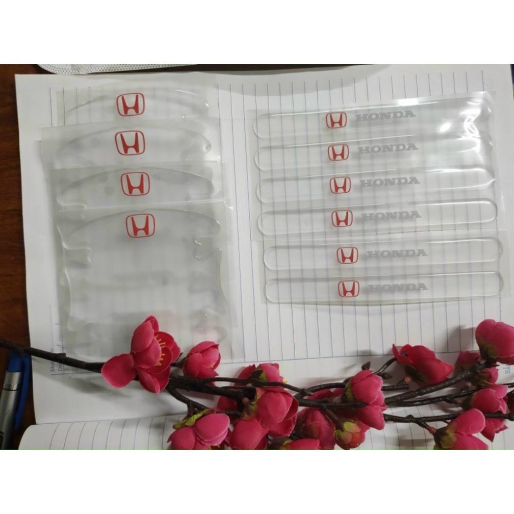 Bộ 10 Miếng dán Silicon chống xước hõm , tay nắm cửa ô tô H