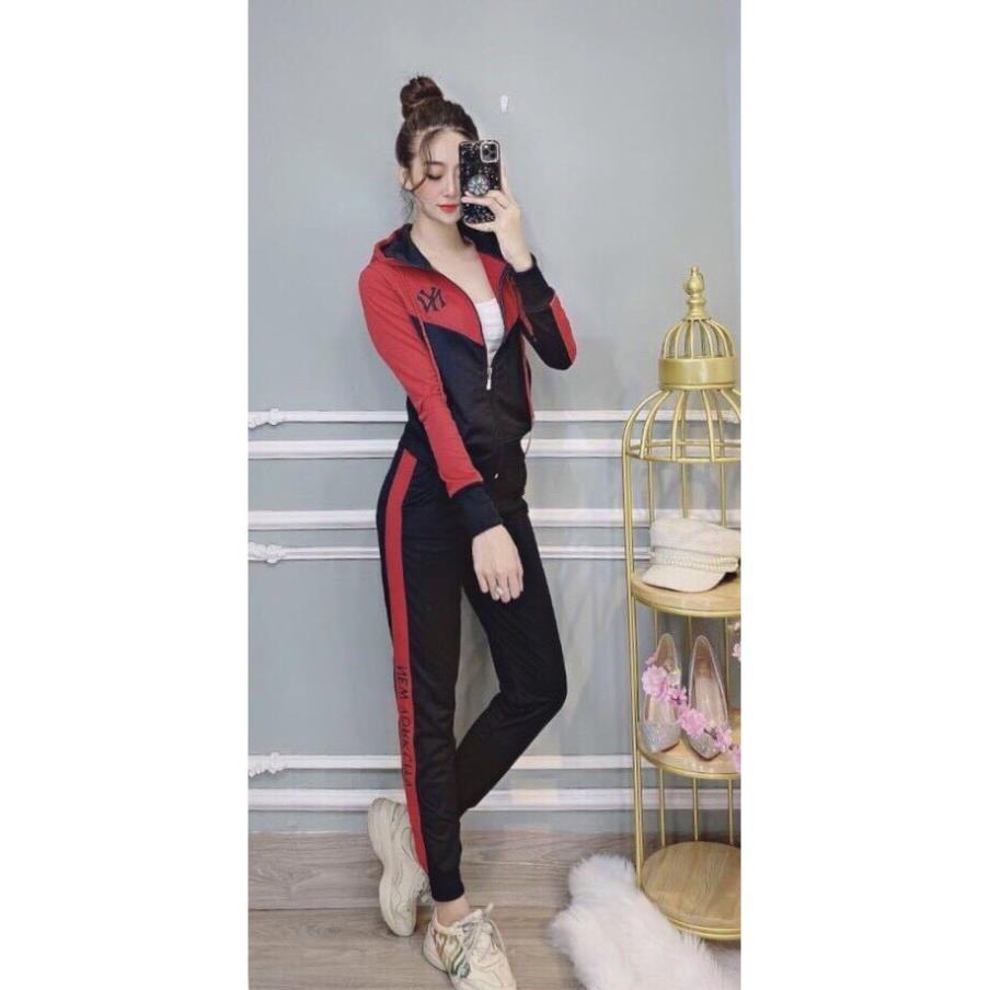 Bộ thời trang nữ 5 màu thu đông dáng thể thao năng động cho bạn gái