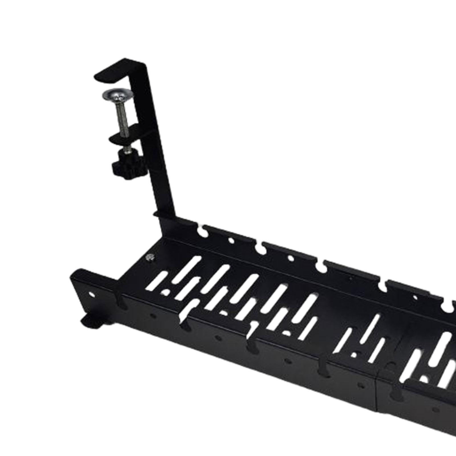 Under Desk Cable Organizer Sturdy Desk Cable Tray for Bedrooms Restaurants