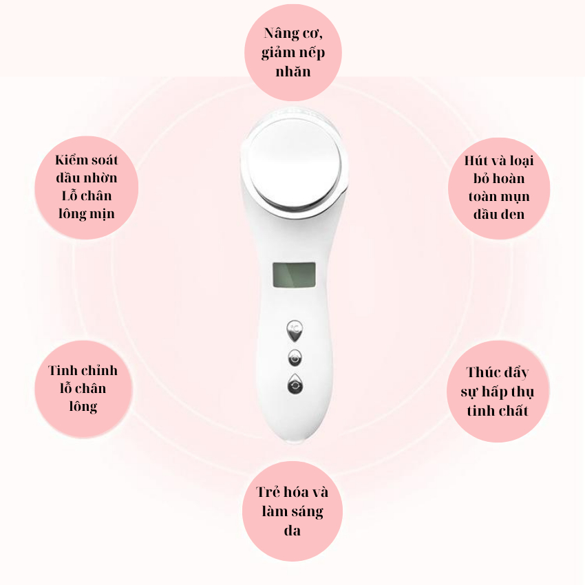 Máy Massage Mặt Nóng Lạnh JOOU V08 Trẻ Hóa RF Căng Bóng, Thu Nhỏ Lỗ Chân Lông làm sáng da- Hàng Chính Hãng