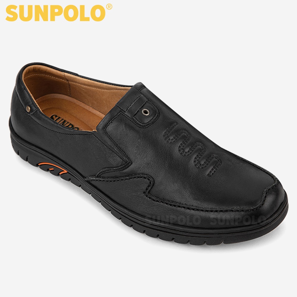Giày Lười Nam Da Bò SUNPOLO SUS511