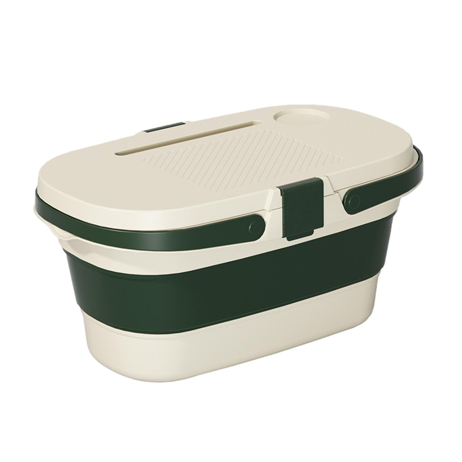 Collapsible Picnic Basket Large Capacity Storage Box Portable Storage Basket