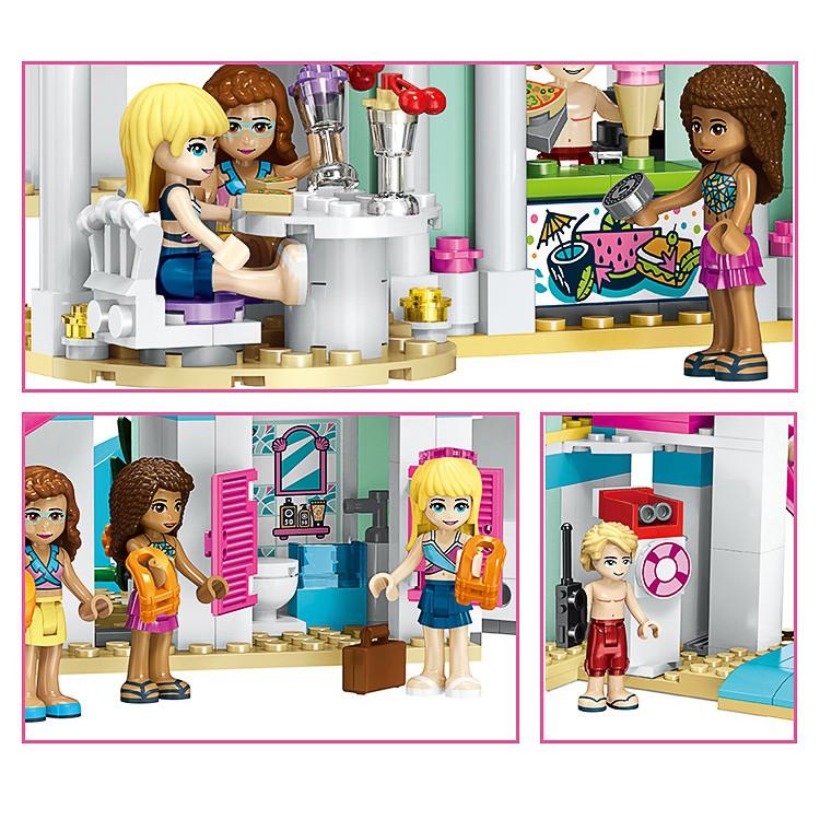 Đồ Chơi Lắp Ráp Kiểu LEGO FRIENDS Cho Bé Gái Mô Hình Công Viên Nước Thành Phố Heart Lake City Resort Với 1139 Mảnh Ghép