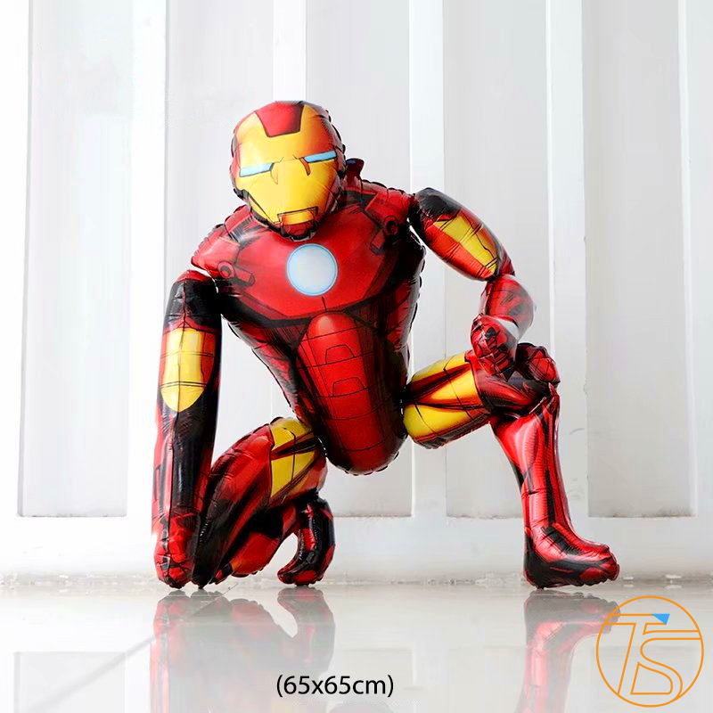 Bong bóng trang trí sinh nhật người nhện, người sắt, người dơi - Bóng trang trí sinh nhật các chiến binh siêu anh hùng - Bộ trang trí happy birthday - Spiderman, Batman, Ironman