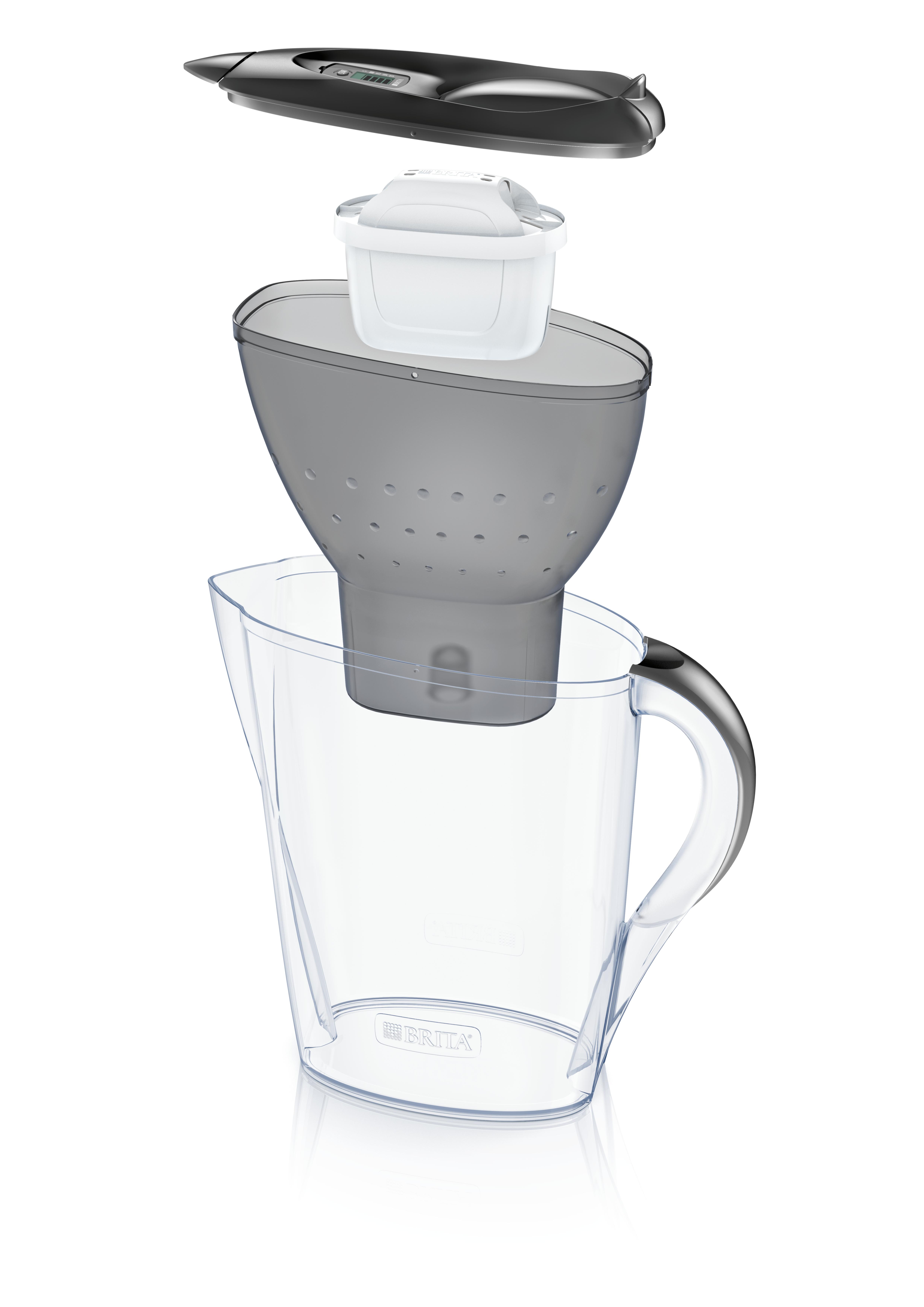 Bình Lọc Nước BRITA Marella Basic Graphite - 2.4L (Kèm Maxtra Plus)