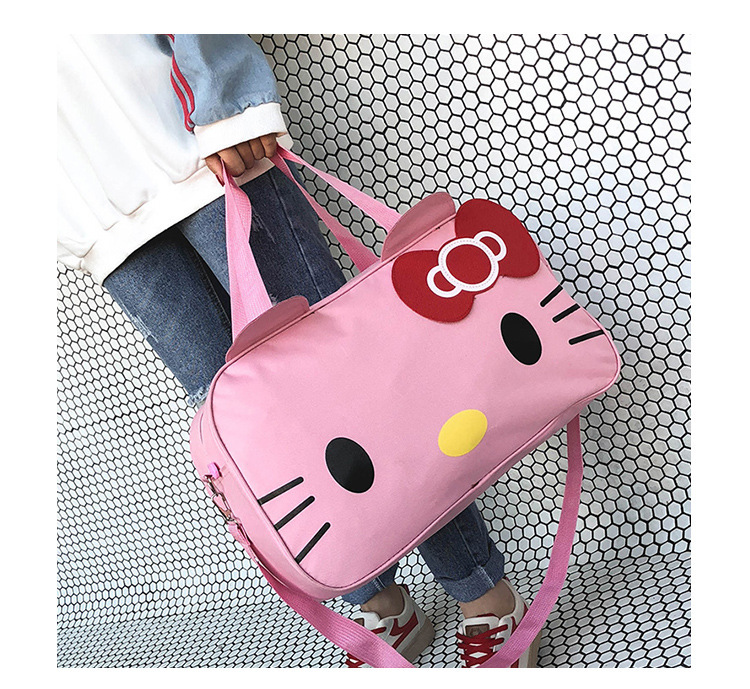 Túi xách du lịch hình mèo hello kitty - Giao màu ngẫu nhiên