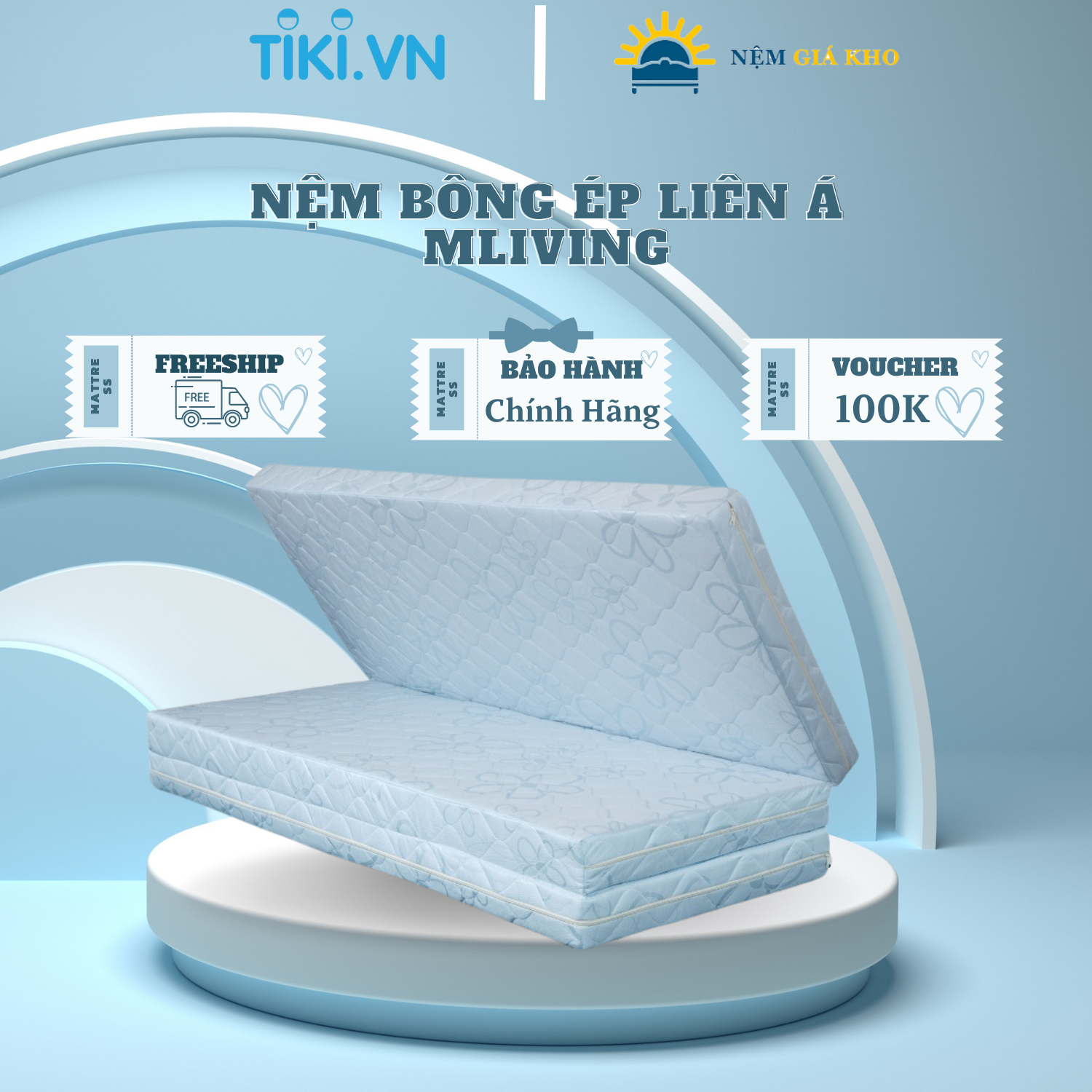 Nệm bông ép Liên Á Mliving