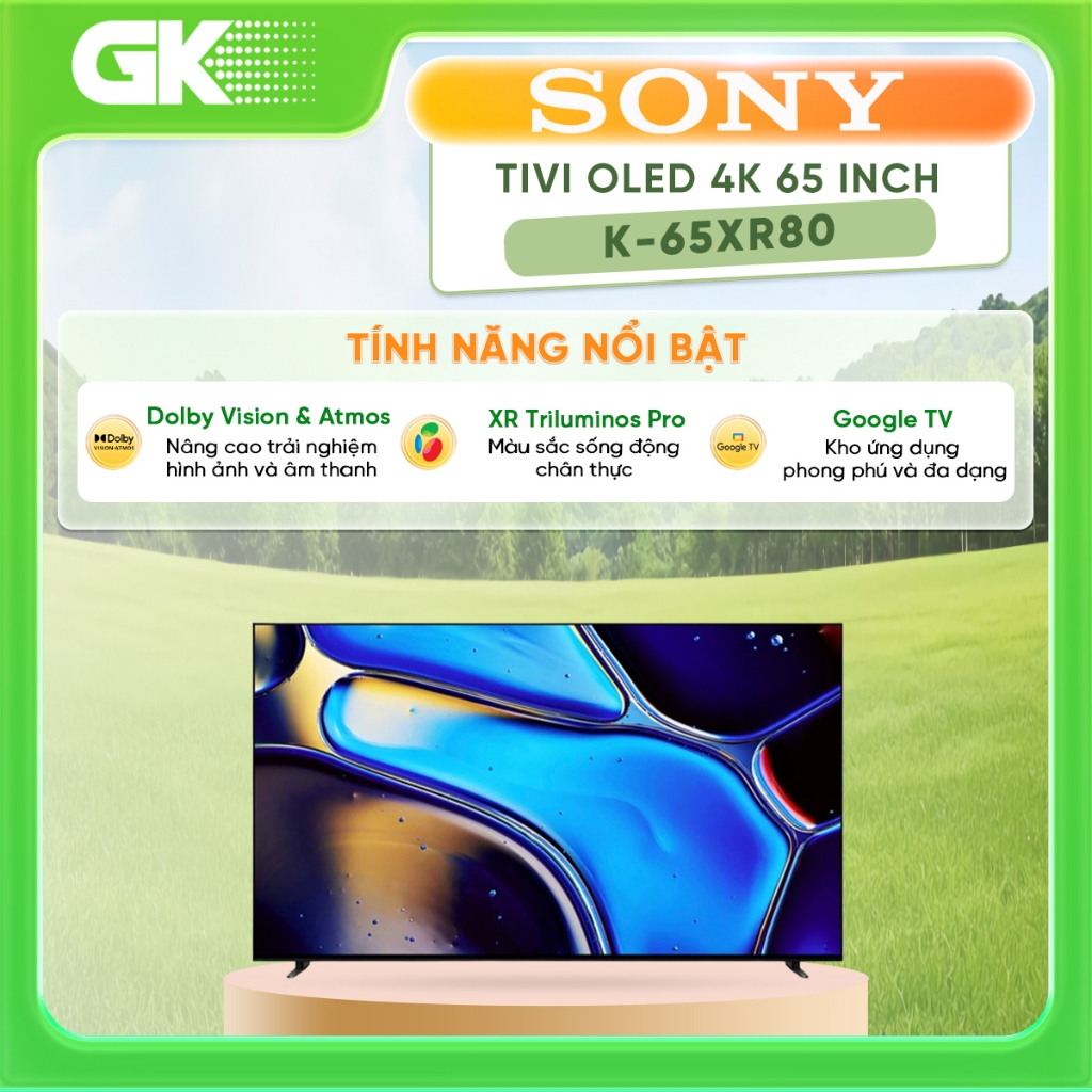 K-65XR80 - Google Tivi OLED Sony 4K 65 inch K-65XR80 - Hàng Chính Hãng