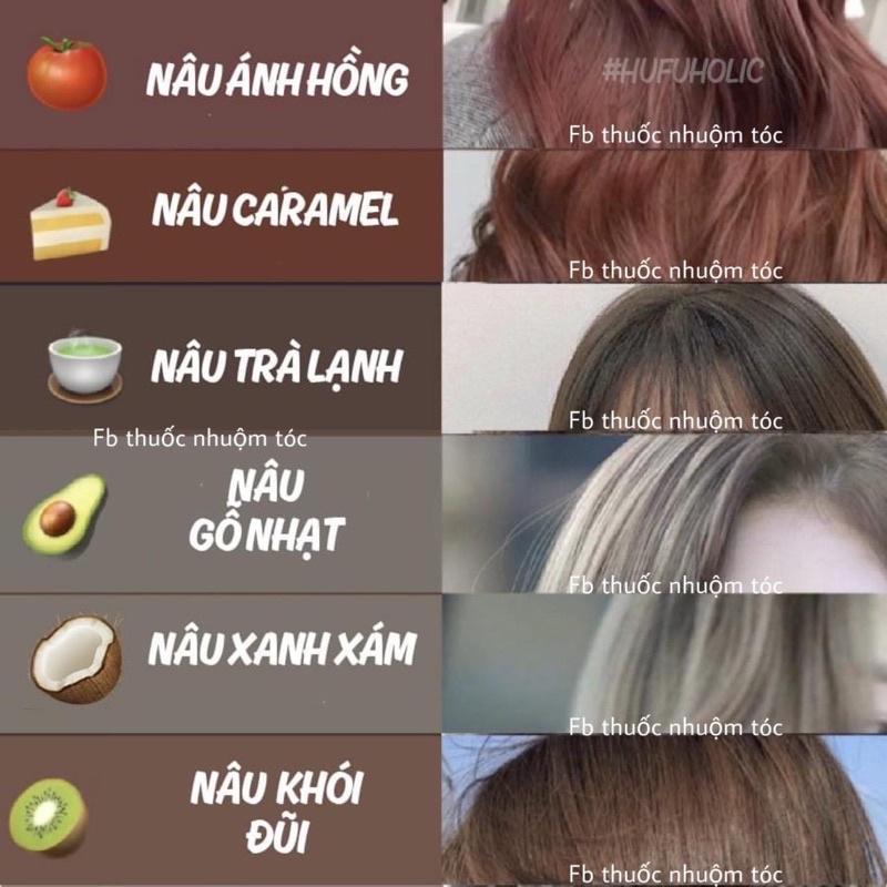 Thuốc nhuộm tóc hàn giá sỉ chọn màu gửi tin nhắn hoặc ghi chú