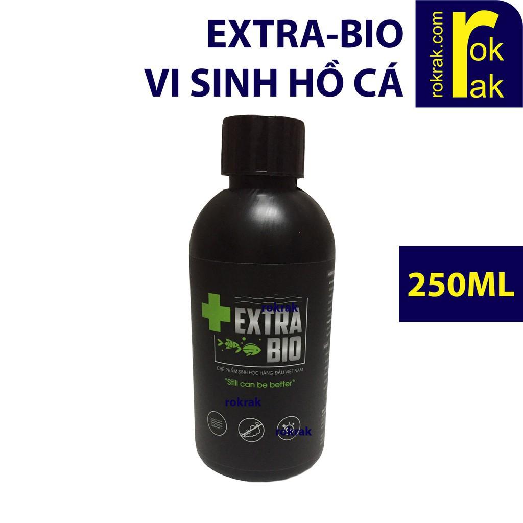 Men Vi Sinh EXTRA BIO 250ml - chế phẩm sinh học cao cấp được khuyên dùng cho hồ thủy sinh, hồ cá