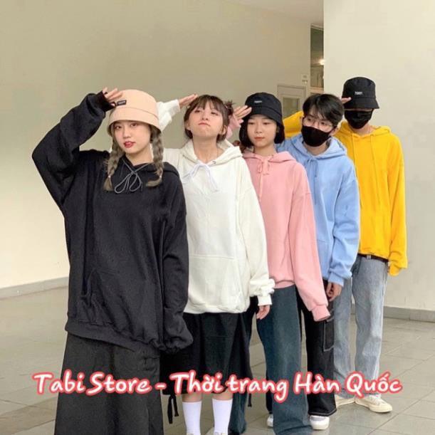 Áo hoodie trơn nỉ bông Hàn Quốc Chất Lượng