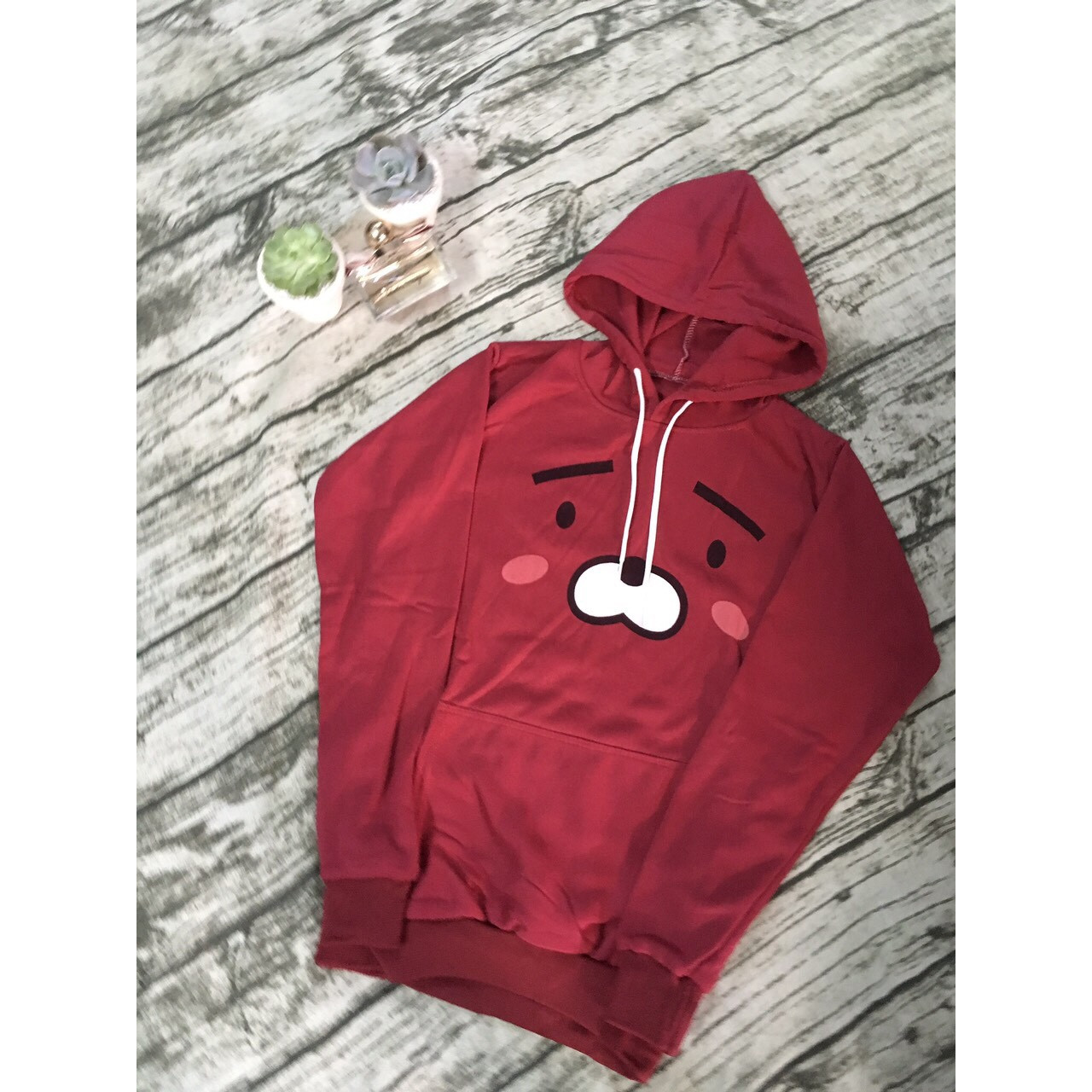 Áo hoodie unisex nam/nữ chất nỉ bông mỏng in hình icon. Ảnh thật trải sàn