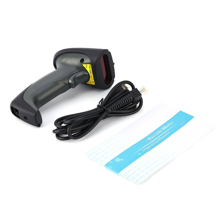 Máy quét mã vạch có dây YHD 1200C 1D đọc mã vạch Barcode dùng dây trực tiếp cắm cổng USB Máy tính, Laptop - Hàng Nhập Khẩu