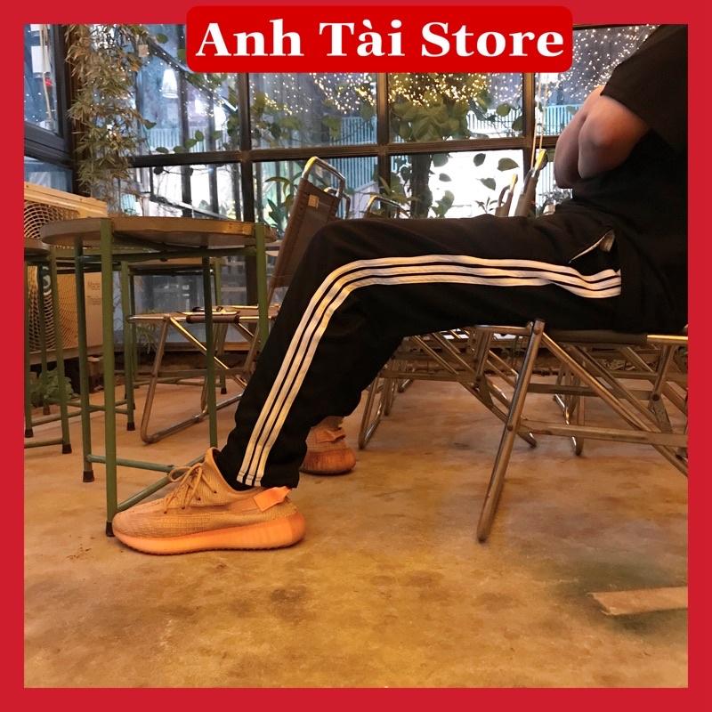 Quần thể thao dài nam nữ ba vạch sọc chất nỉ bông giày đẹp ống xuông TA 0002