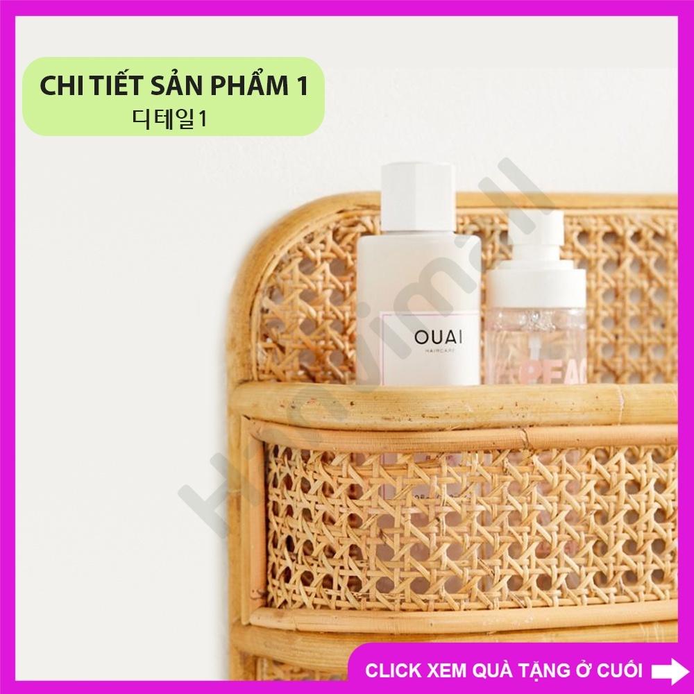 Kệ 2 tầng treo tường làm từ mây