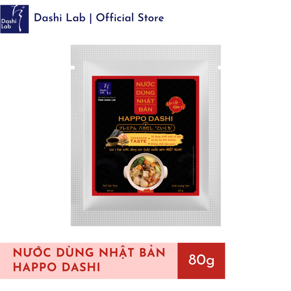 Combo 5 gói trải nghiệm đủ vị (Happo Dashi, Shira Dashi, Kabayaki, Sukiyaki, Asazuke) 80g