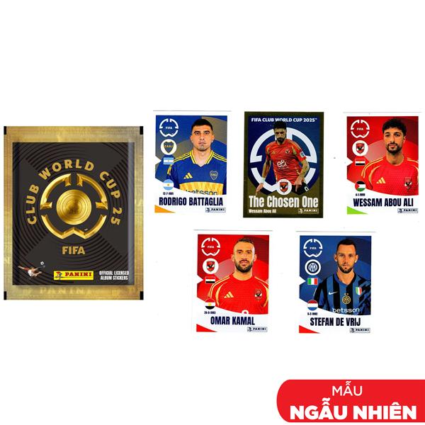 Sticker Cầu Thủ FIFA Club World Cup 2025 - Panini (5 Sticker Ngẫu Nhiên/Túi)