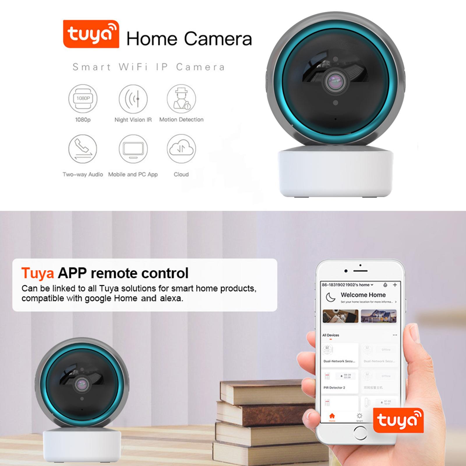 Camera An Ninh Wifi Không Dây 1080P Theo Dõi Chuyển Động Ir Âm Thanh 2 Chiều