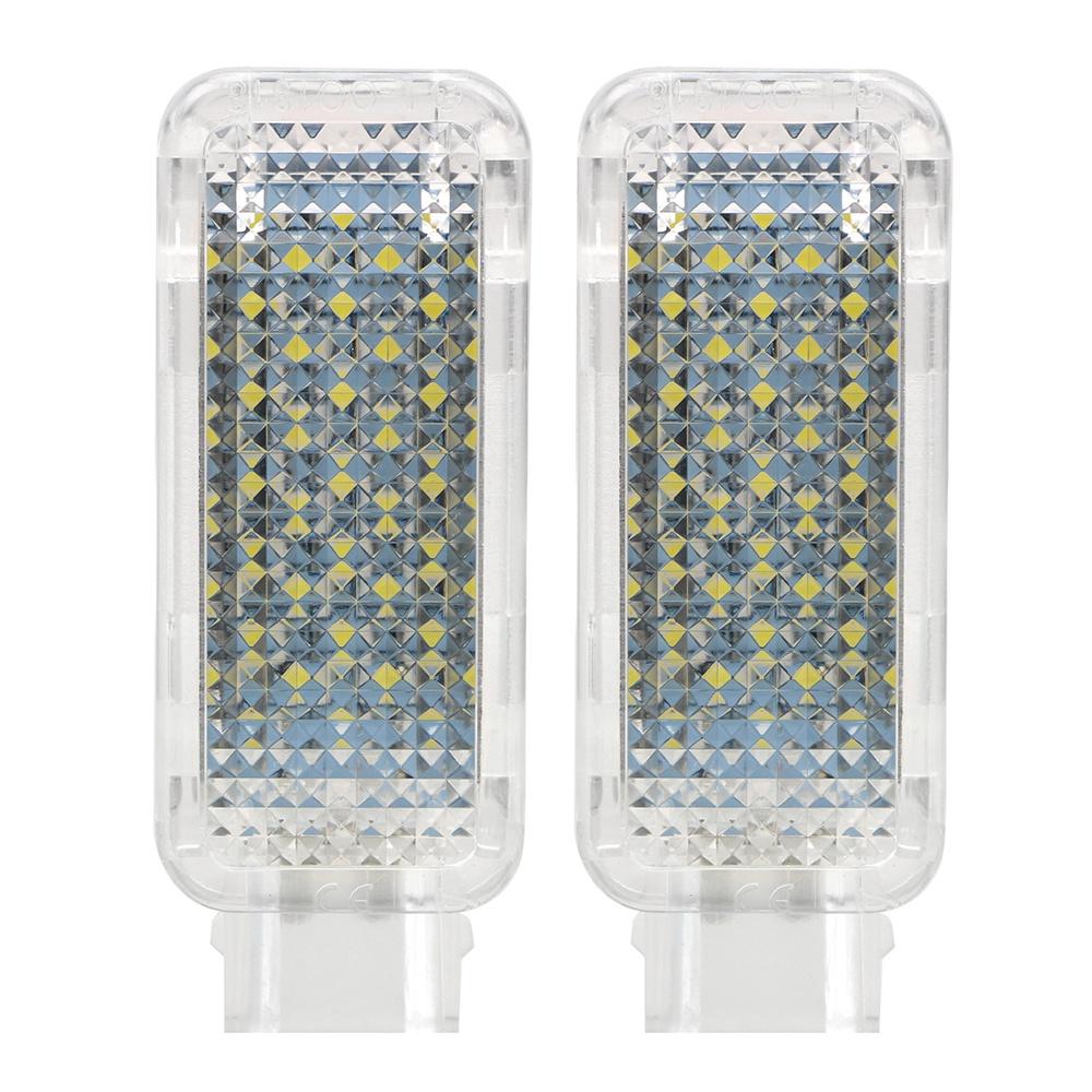 Set 2 đèn LED 6500K 12V ánh sáng trắng siêu sáng gắn cửa xe hơi Audi A3/A4/A6/VW