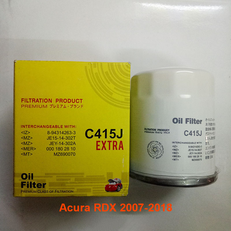 Lọc nhớt cho xe Acura RDX 2007, 2008, 2009, 2010, 2011, 2012, 2013, 2014, 2015, 2016, 2017, 2018 H1540-RTA-505