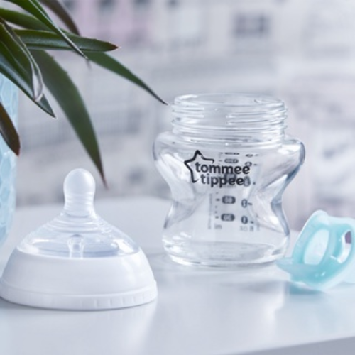 COMBO Bình Sữa Thuỷ Tinh Ty Siêu Mềm Tự Nhiên Tommee Tippee 150ml & Bình Sữa Ty Siêu Mềm Tự Nhiên Tommee Tippee 150ml