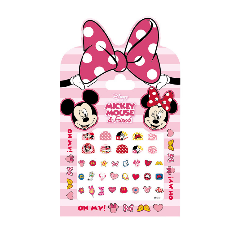 Combo 5 tờ Nail Sticker ngẫu nhiên , miếng dán móng tay hoạt hình kiểu vuông Frozen Princess Tsum Unicorn Minnie Sofia cho trẻ em 002