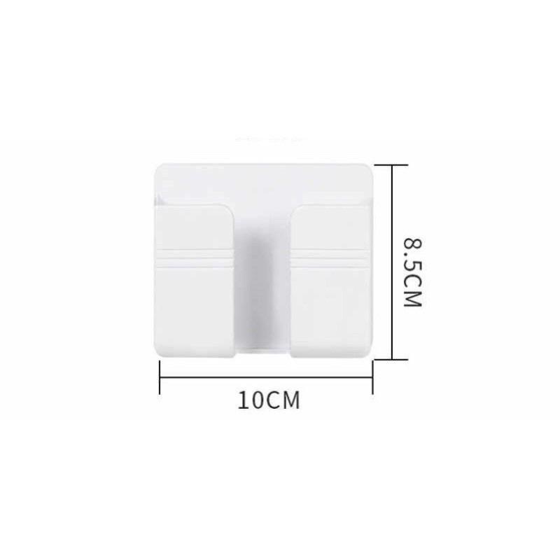 Kệ Dán Tường Giá Treo Sạc Điện Thoại, Để Điều Khiển Nhựa Abs Cao Cấp