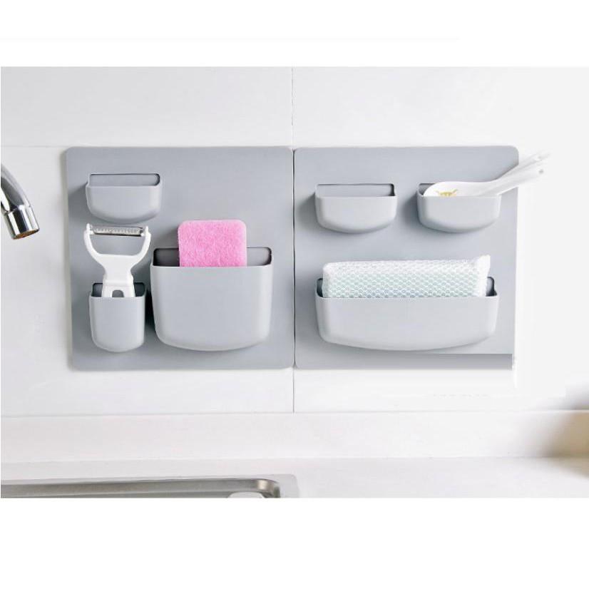 Bộ 4 Giỏ treo dính tường, tiết kiệm diện tích như người Nhật - Home and Garden