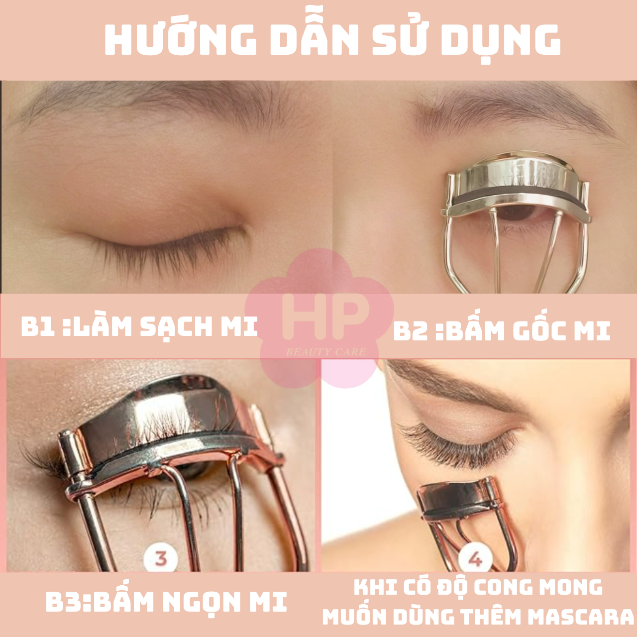 Dung Cụ Uốn Cong Mi Thân Thép Không Gỉ Kai KQ2010