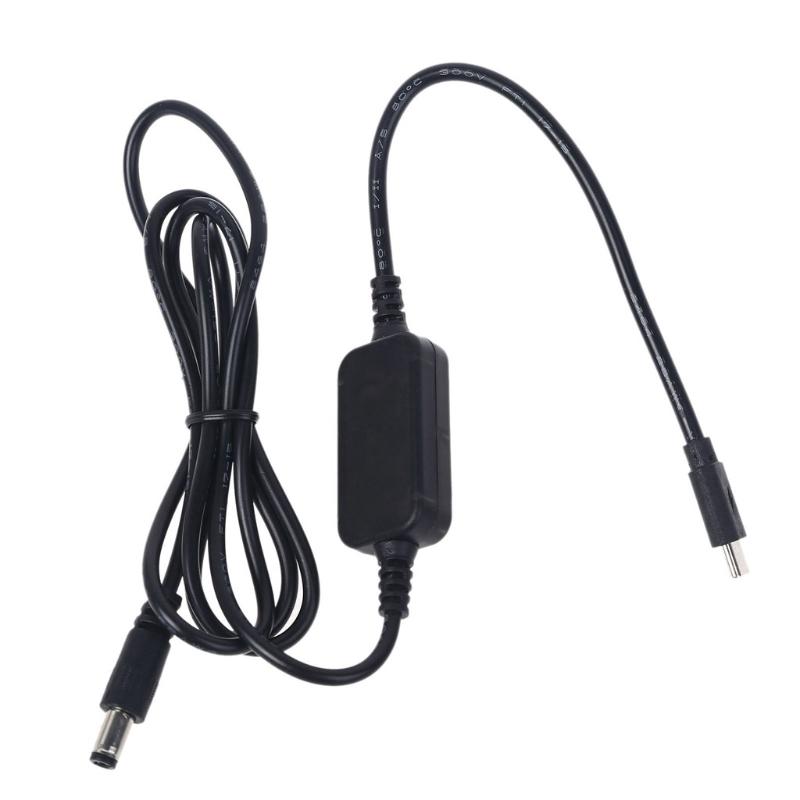 Loại C USB C 5V đến 12V 8W 5.5x2,5mm Boost Boost Điện áp điện áp cung cấp cho dải đèn LED bộ định tuyến WiFi và nhiều hơn nữa