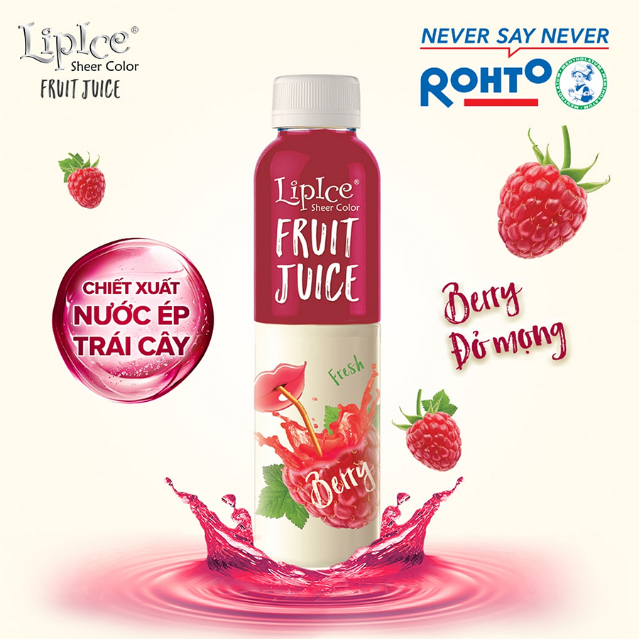 Son dưỡng có màu chiết xuất trái cây Lipice Sheer Color Fruit Juice Berry 4g