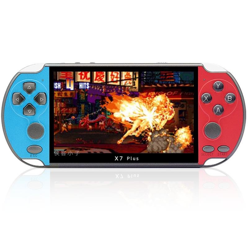 Máy chơi game cầm tay PSP màn hình lớn X7 PLUS 5.1 inch phong cách mới nhất 128-bit arcade cầm tay GBA Three Kingdoms FC