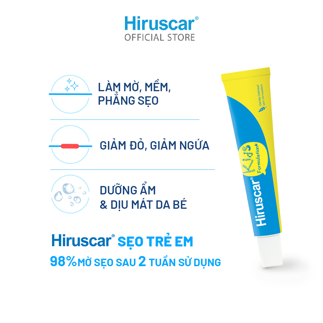 Gel Cải Thiện Sẹo Và Vết Thâm Ngứa Trẻ Em Hiruscar Kids 10G