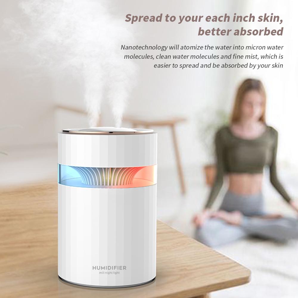 Máy lọc không khí yên tĩnh với 2 vòi phun 900ML